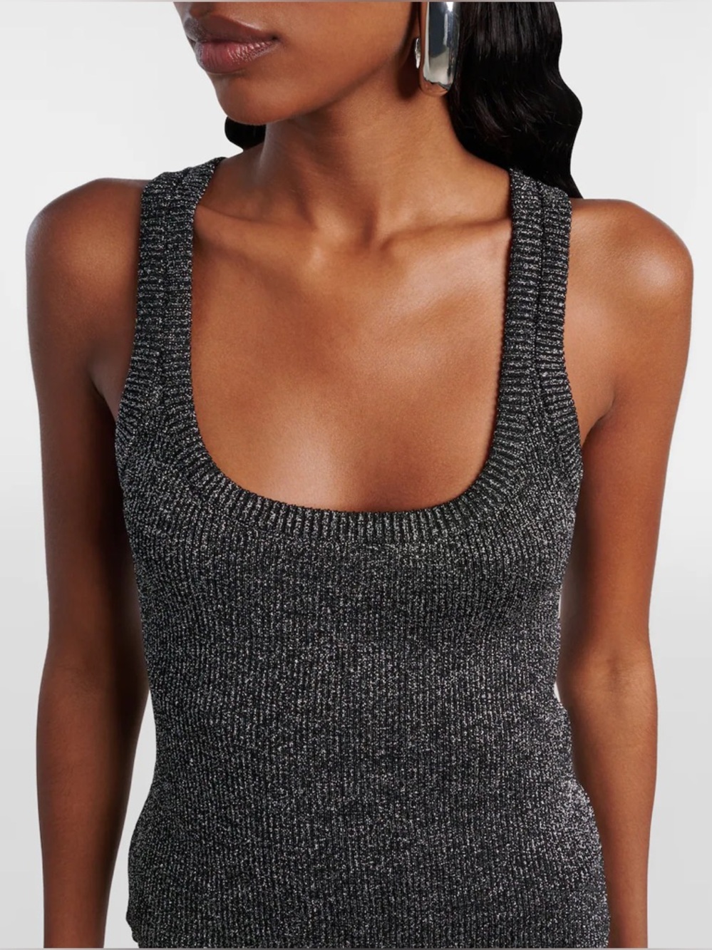 Missoni metallic effect lame tank top NWT